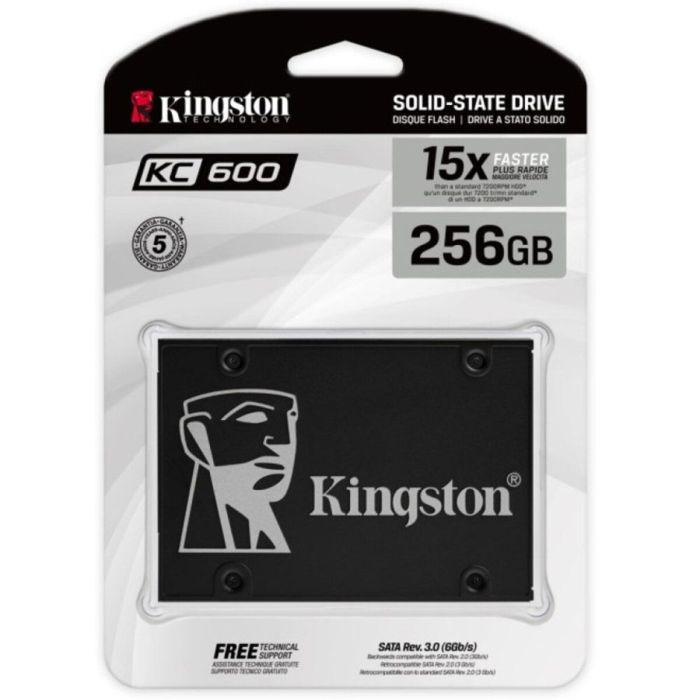 Накопичувач SSD Kingston KC600 256GB 2.5"; SATAIII (SKC600/256G)
