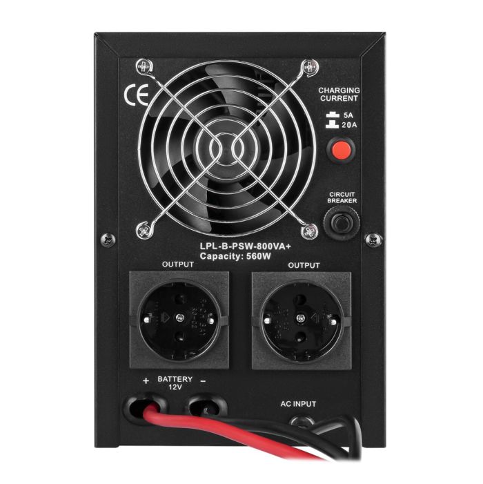 ДБЖ LP LPL-B-PSW-800VA+ (560Вт) 5A/20A з правильною синусоїдою 12V