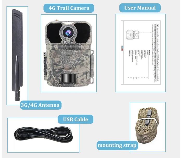 4G фотопастка KeepGuard KW895 (30Mp, 1080P)