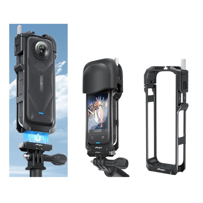 Рамка Insta360 X4 алюмінієва швидкознімна з ковпачком aMagisn AD01-A