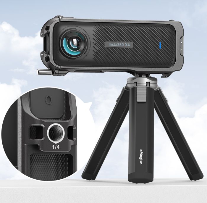 Рамка Insta360 X4 алюмінієва з ковпачком на лінзи aMagisn AD01