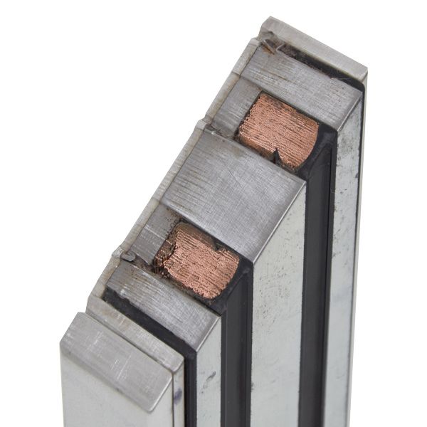 Електромагнітний замок Yli Electronic YM-280N(LED)-DS зі світловою індикацією, датчиком стану замка і дверей для системи контролю доступу