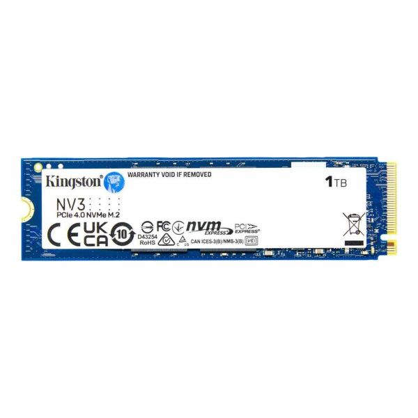 Накопичувач SSD M.2 Kingston NV3 1000GB NVMe 2280 PCIe 4.0 x4 3D NAND (SNV3S/1000G)