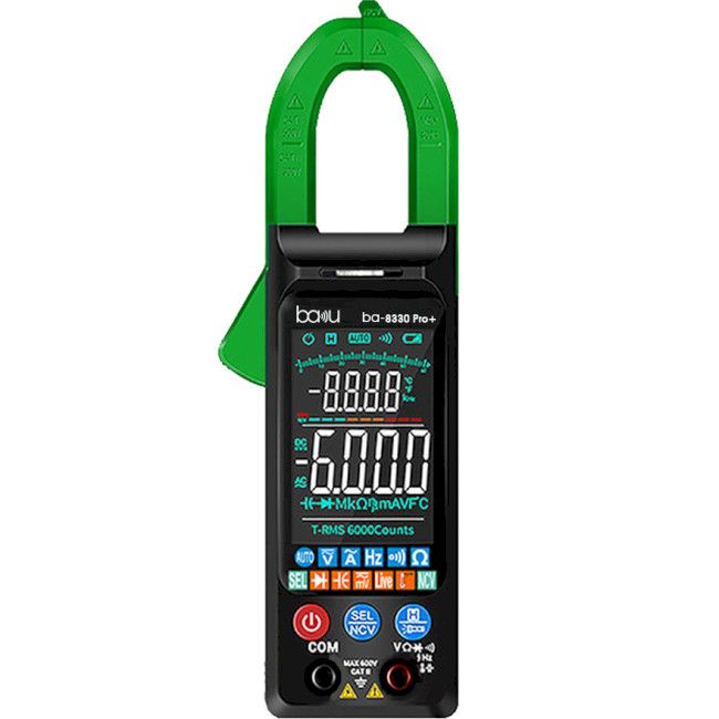 Токові кліщі BAKU BA-8330Pro+ Вимірювання: V, A, R