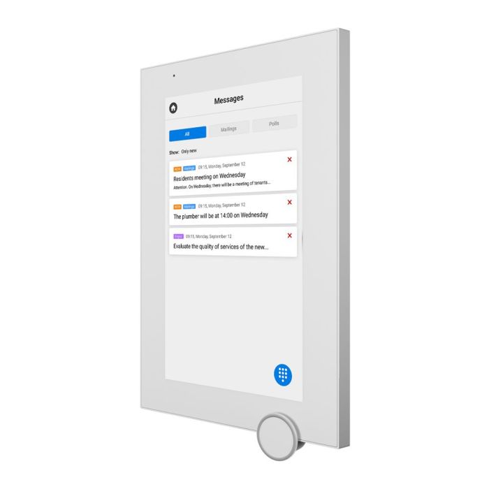 IP-відеодомофон Bas-IP AZ-07LF Android 7" Wi-Fi white з можливістю горизонтального та вертикального монтажу
