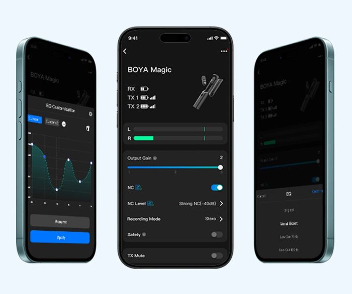 Мікрофон 3в1 петличний настільний ручний Type-C Boya Magic 05