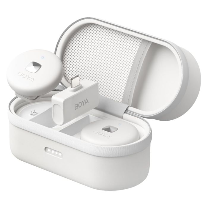 Мікрофон бездротовий Type-C білий iPhone Android Boya Omic-U White