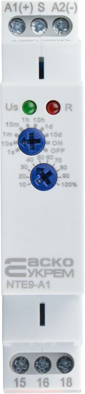 Реле затримки часу на увімкнення NTE9-A1 AC/DC 12-240V