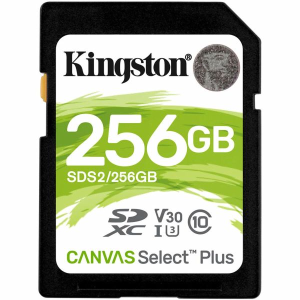 Карта пам'яті SDXC (UHS-1 U1) Kingston Canvas Select Plus 256Gb class 10 V10 (R-100MB/s) (SDS2/256GB)