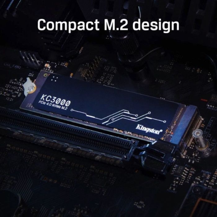 Накопичувач SSD M.2 Kingston KC3000 4096GB NVMe 2280 PCIe 4.0 x4 3D NAND TLC (SKC3000D/4096G)