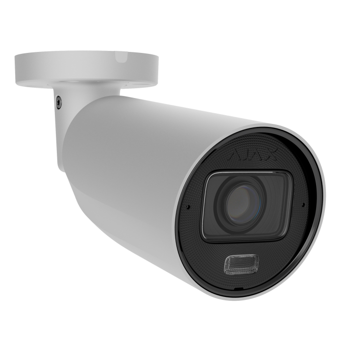 Дротова IP-камера відеоспостереження Ajax BulletCam HLVF (8 Mp) White (126279.217.WH1)