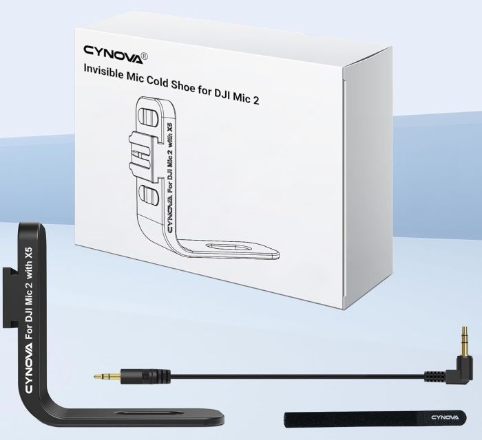 Кріплення для DJI Mic 2 на Insta360 X5 невидиме Cynova C-X5-CS02