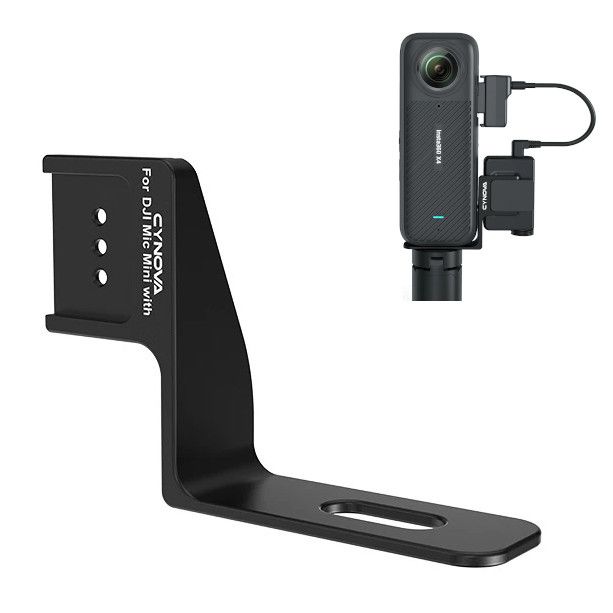 Кріплення для DJI Mic Mini на Insta360 X4/X3/X2 невидиме Cynova C-X4-CS03
