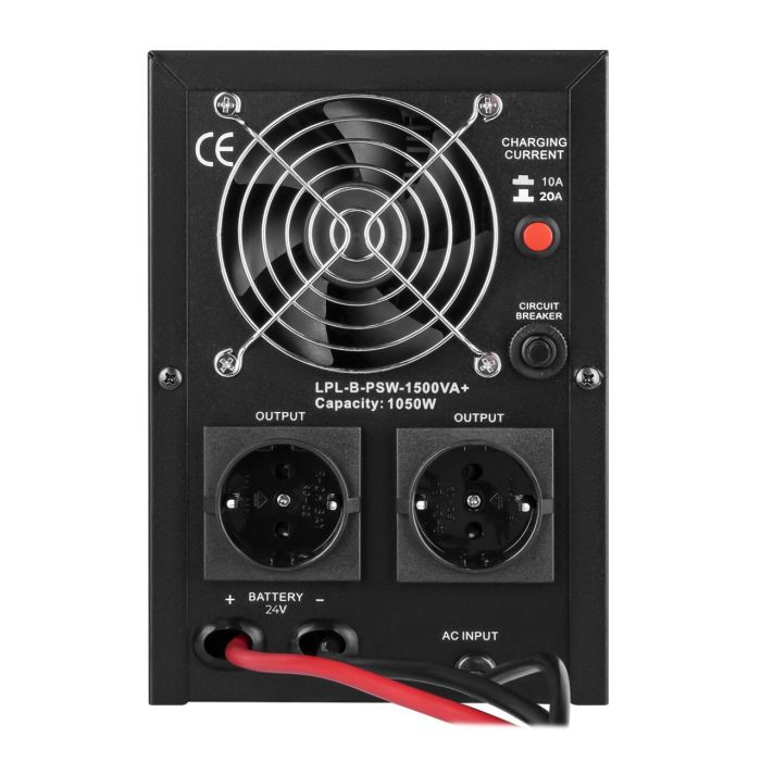 ДБЖ LP LPL-B-PSW-1500VA+ (1050Вт) 10A/20A з правильною синусоїдою 24V