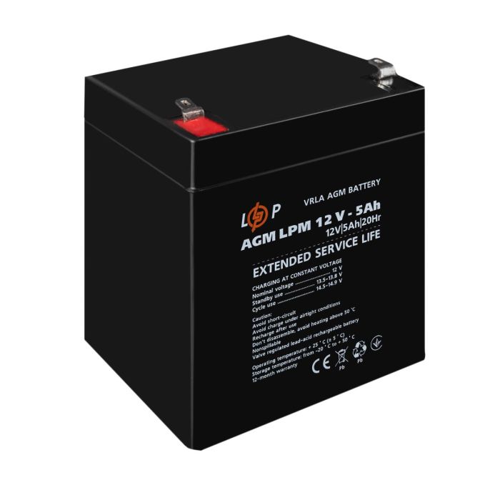 Акумулятор AGM LPM 12V - 5 Ah Уцінка 01.2025