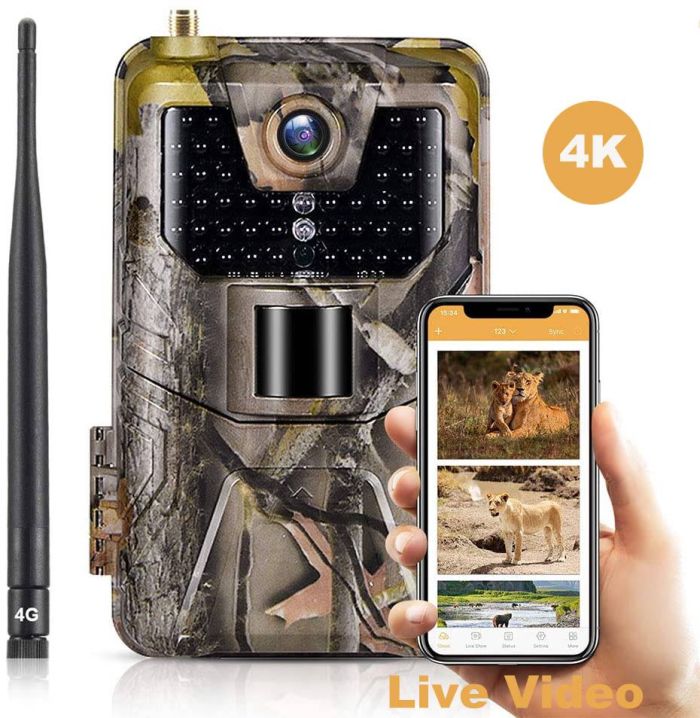 APP / 4G фотопастка HC900Pro Live (30Mp, Хмара, Онлайн відео) (938)