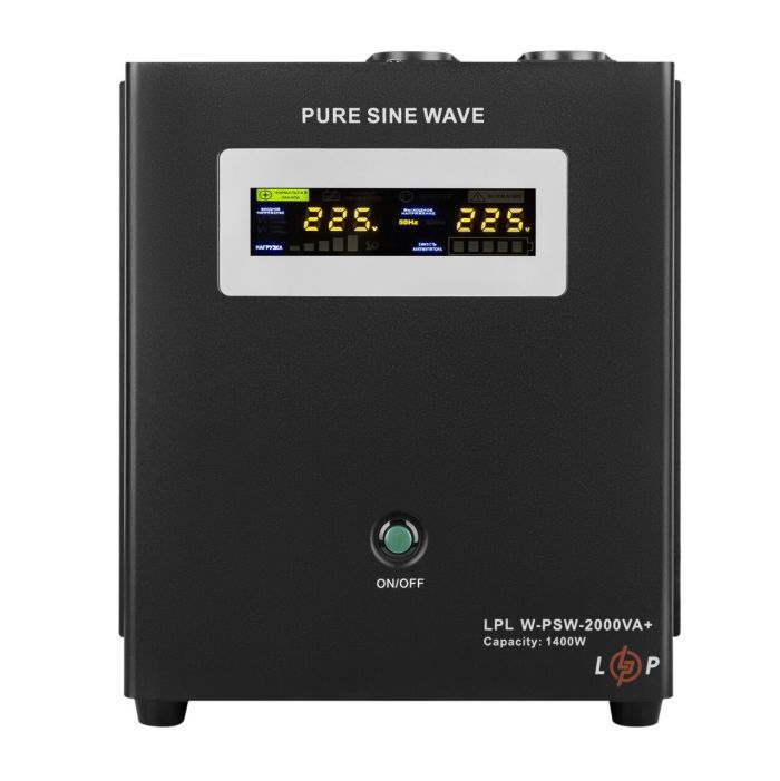 ДБЖ LP LPL-W-PSW-2000VA+ (1400Вт) 10A/20A з правильною синусоїдою 24V
