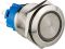 TYJ 19-271  Кнопка металева пласка з підсвічуванням, 1NO+1NC, зелена 12V.