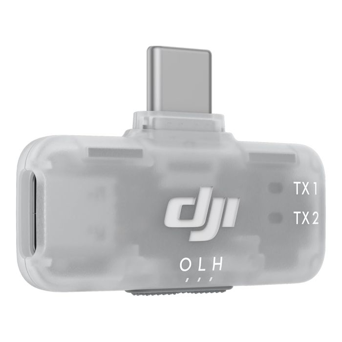 Приймач мікрофона Mic Mini Series Mobile Receiver Type-C прозорий з апаратним шумозаглушенням DJI DMMR02