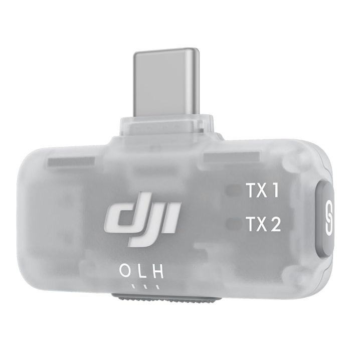 Приймач мікрофона Mic Mini Series Mobile Receiver Type-C прозорий з апаратним шумозаглушенням DJI DMMR02