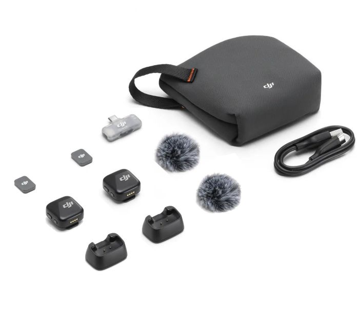 Бездротовий мікрофон подвійний DJI Mic Mini 2*Transmitter + Receiver Type-C