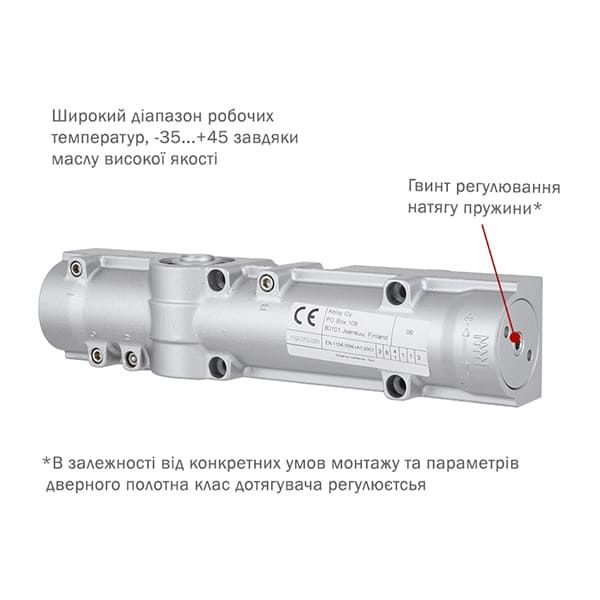 Дотягувач ABLOY DC330 CAM BC EN1-4 без тяги  до 80кг FIRE Коричневий