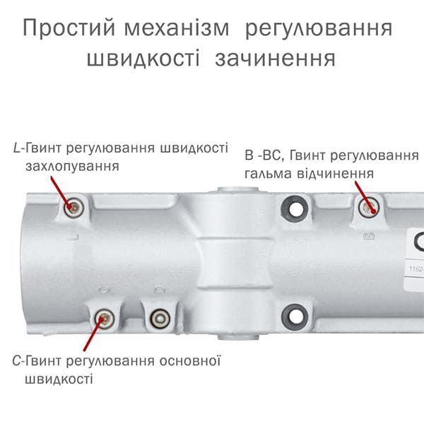 Дотягувач ABLOY DC330 CAM BC EN1-4 без тяги  до 80кг FIRE Коричневий