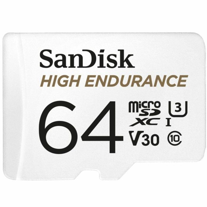 Карта пам'яті microSDXC (UHS-1 U3) SanDisk High Endurance 64Gb class 10 V30 (100Mb/s) (adapterSD) (SDSQQNR-064G-GN6IA)
