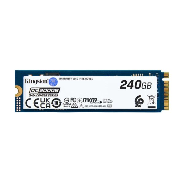 Накопичувач SSD M.2 Kingston DC2000B 240GB NVMe 2280 PCIe 4.0 x4 3D NAND TLC (SEDC2000BM8/240G)