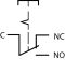TY 19C-S11/1   Кнопка металева Повернення поворотом 1NO+1NC.