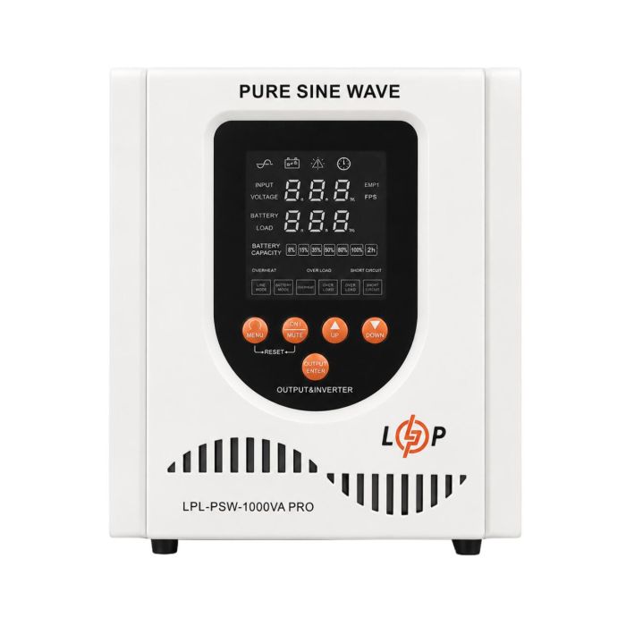 ДБЖ LP LPL-PSW-1000VA PRO (700Вт) 5А/10А/15А/20A з правильною синусоїдою 12V