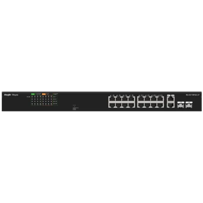 Ruijie Reyee RG-ES118FGS-LP PoE Комутатор 18 портів некерований
