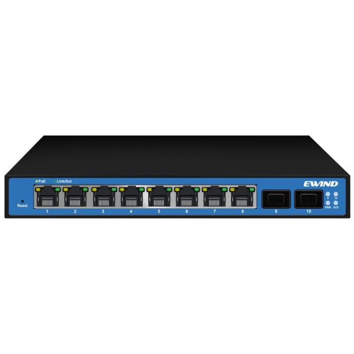 Ewind EW-S2910SM-DP PoE Комутатор 10 портів керований