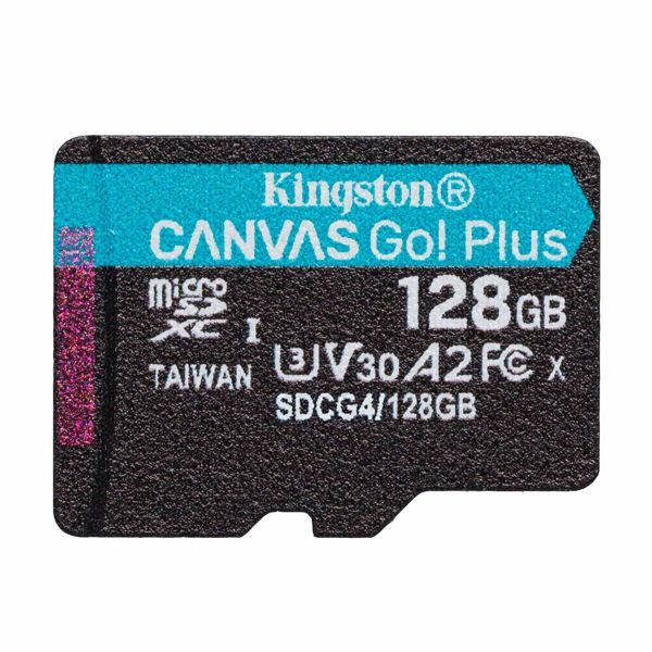 Карта пам'яті microSDXC (UHS-1 U3) Kingston Canvas Go! Plus 128Gb class 10 A2 V30 (R200MB/s) (SDCG4/128GBSP)
