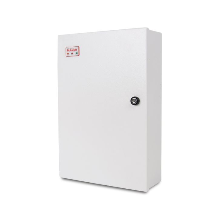 Безперебійний блок живлення Faraday Electronics 85W UPS Smart ASCH MBB під акумулятор 12-18А/г в металевому боксі