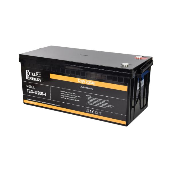 Акумулятор LiFePO4 Full Energy FEG-12200-1 12.8V 200Ah (2560Wh) з Bluetooth для інвертора, ДБЖ та сонячних систем