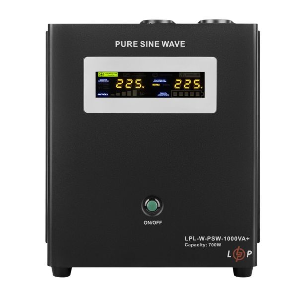 ДБЖ LP LPL-W-PSW-1000VA+ (700Вт) 10A/30A з правильною синусоїдою 12V