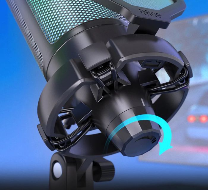 Мікрофон конденсаторний ігровий з поп-фільтром Fifine A6 RGB Ampligame
