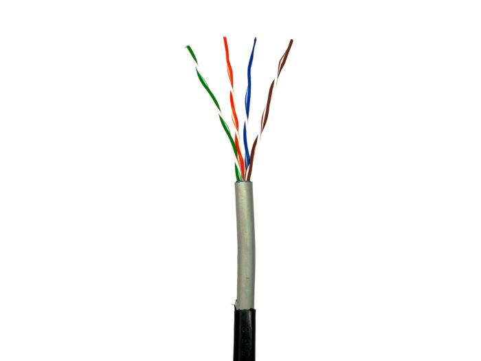  Кабель мережевий GEAR CAT.6 UTP-CCA-4Px2x0.57 Outdoor PVC+PE 305M (GEC-UTPC6CCAOUT057305)
