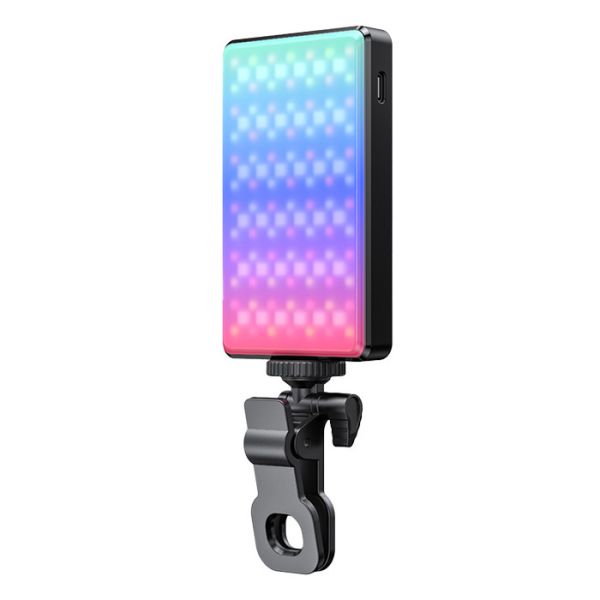 Відеосвітло RGB прищіпка на телефон ноутбук CRI 95+2500-9000К Jmary FM-150RGB