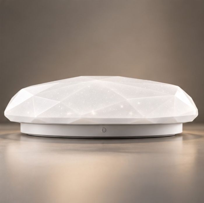 Світильник LED стельовий VARGO Diamond 50 Вт Ø375 мм, 3000К-6000К, з пультом ДК (120624)