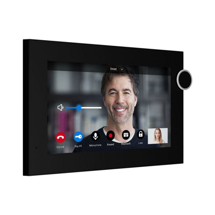 IP-відеодомофон Bas-IP AZ-07L Android 7" black з можливістю горизонтального та вертикального монтажу
