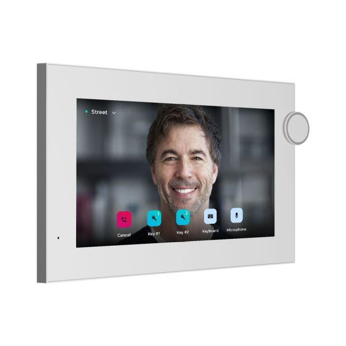 IP-відеодомофон Bas-IP AZ-07LL Linux 7" white з можливістю горизонтального та вертикального монтажу