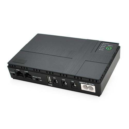 ДБЖ UPS-18W DC1018P для роутерів/комутаторів/PON/POE-430, 5//9/12V, 1A, 12000MAh(4*3000MAh), White, BOX