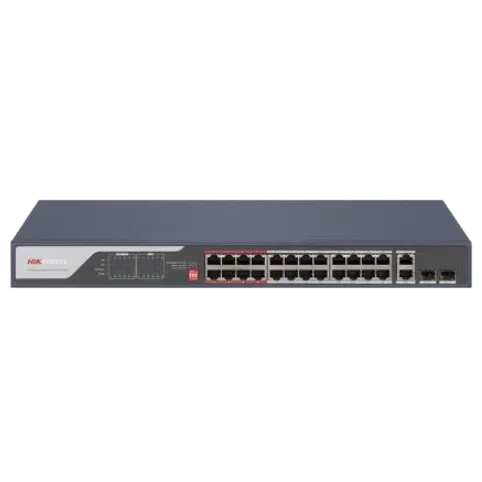 Hikvision DS-3E0326P-E(C) PoE Комутатор 28 портів некерований