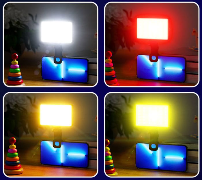 Відеосвітло RGB прищіпка на телефон ноутбук CRI 95+2500-9000К Jmary FM-150RGB
