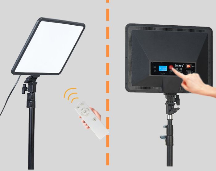 Панель світлодіодна LED 17 дюймів відеосвітло 40Вт 3000-6500К Jmary FM-17RS