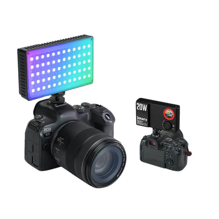 Накамерний відеосвітло надпотужне 20Вт RGB CRI 95+1800-9000K Jmary FM-180RGB
