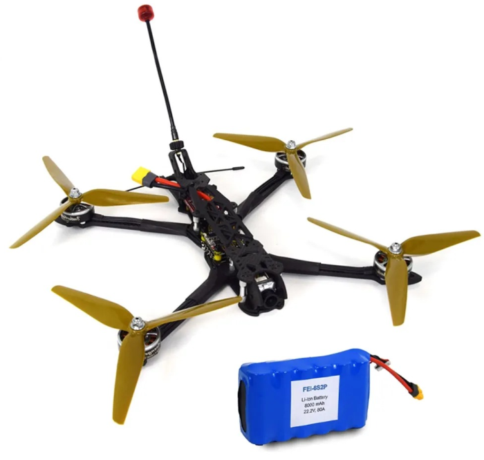FPV дрон VR-7D 7" + Акумулятор FEi-6S2P 8000mAh
