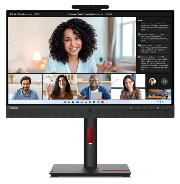 Монітор Lenovo T24mv-30 23,8" Black (63D7UAT3UA)